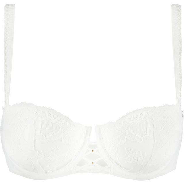 Aubade Womens Kiss Of Love Half Cup Bra - White Polyamide - Size 36D