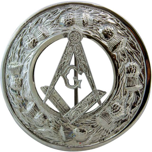 (Polished) Plaid Brooch Fly Scottish Pewter with Masonic Badge 2 Styles Made in UK Scottish Celtic Silver Kilt Pin Novelty Brooches and Pins Kilt Outf