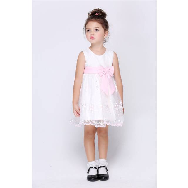 (S) bow tie dress girl child prom dress