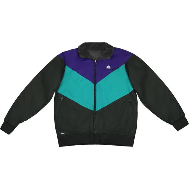 Nike Fit Storm ACG Zip Up Fleece Mens Reversible Bomber Jacket 258828 061 - Black - Size 2XL
