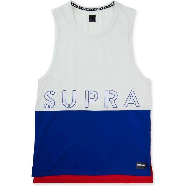 Supra logo mens blue/white vest