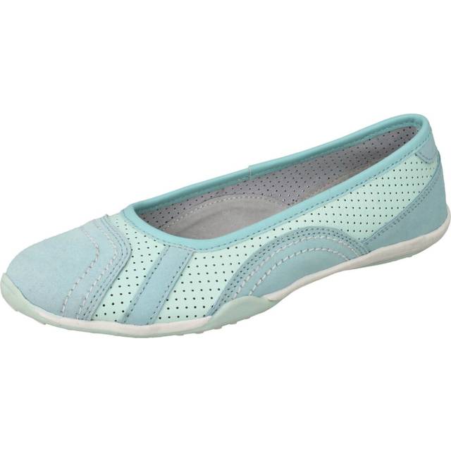 (Coral, UK 4) Ladies Down To Earth Flat Ballerina Shoes