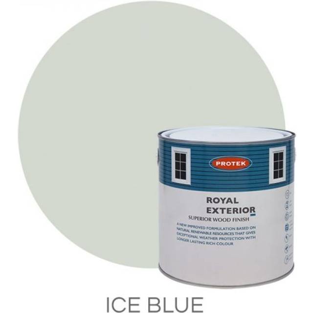Protek Royal Exterior Paint, Ice Blue 2.5L, Exterior Wood Paint, Paints, Garden Furniture Paint, Cladding Coatings, Summer House