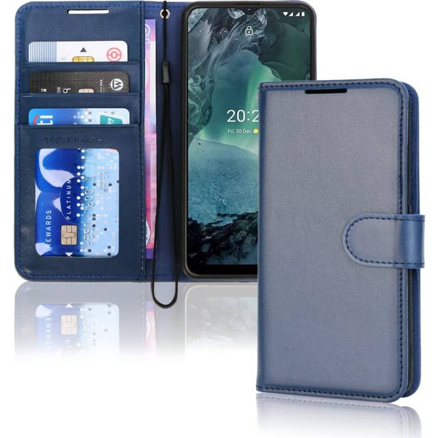 TECHGEAR Case Fits Nokia G21 / G11 Leather Wallet Case, Flip Protective Case Cover Wallet Card Holder, Stand and Wrist Strap -...