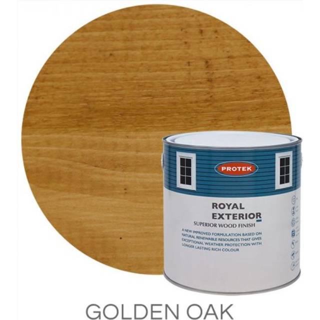 Protek Royal Exterior Paint 1 Litre - Golden Oak - Protek Royal Exterior Paint 1 Litre - Golden Oak