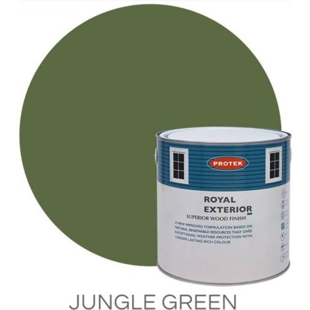 Protek Royal Exterior Paint, Jungle Green 1L, Exterior Wood Paint, Paints, Garden Furniture Paint, Cladding Coatings, Summer Hou