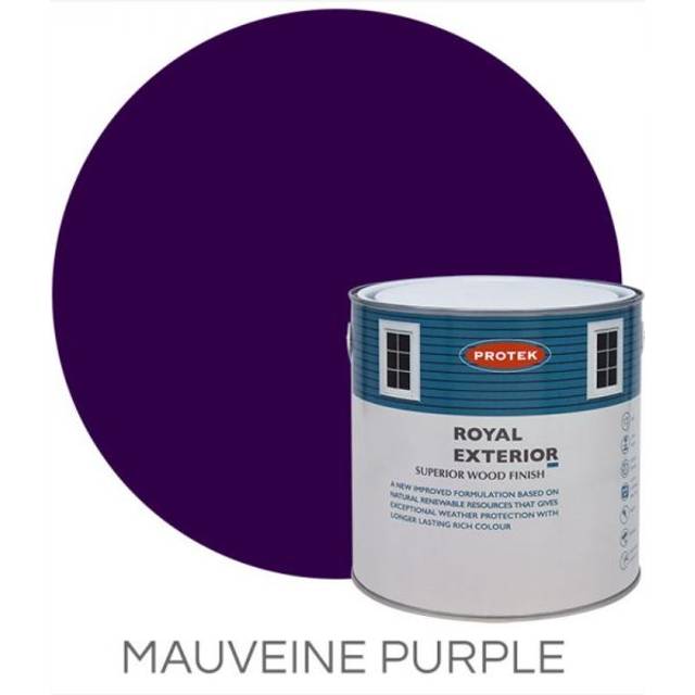 Protek Royal Exterior Paint, Mauveine Purple 2.5L, Exterior Wood Paint, Paints, Garden Furniture Paint, Cladding Coatings, Summe