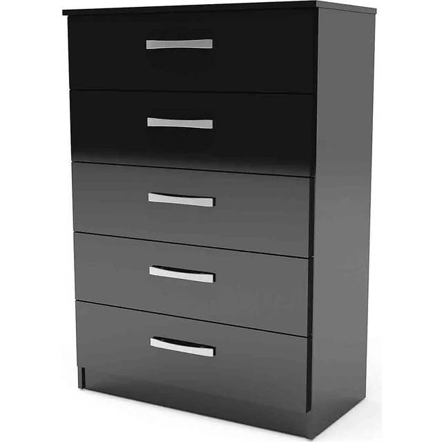 Imere 5 Drawer 60Cm W Chest of Drawers - Lancaster Oak (127cm H X 60cm W X 50cm D)