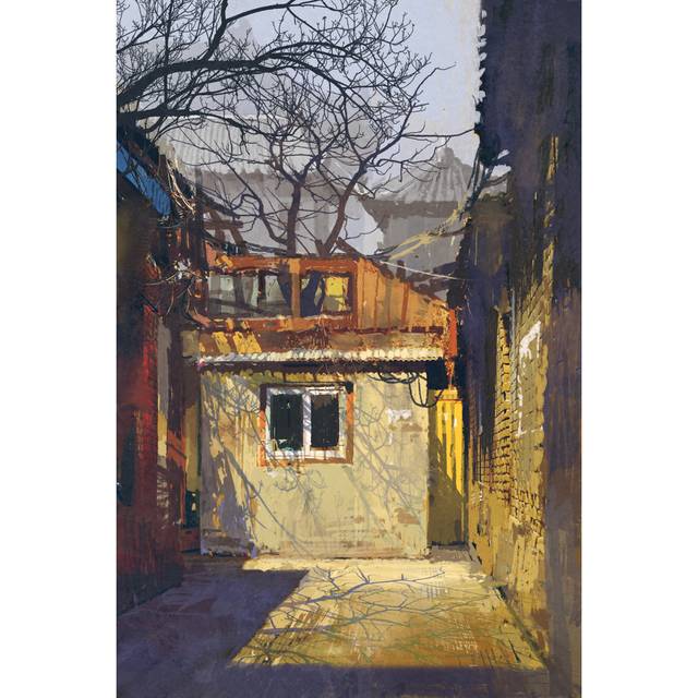 Abandoned Buildings - Wrapped Canvas Art Prints (91cm H x 61cm W x 3.8cm D)