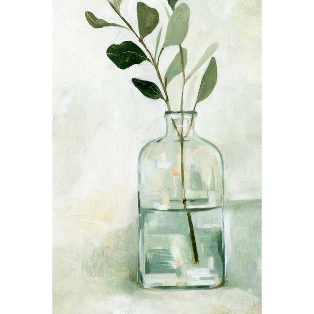 Eucalyptus Branch Still Life I by Emma Caroline - Wrapped Canvas Painting Print (30cm H x 20cm W)
