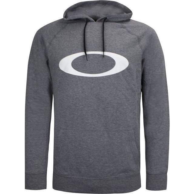 Oakley Long Sleeve Pullover Graphic Logo Grey Mens Sarge Hoodie 472391AU 24G - Light Grey Cotton - Size Small