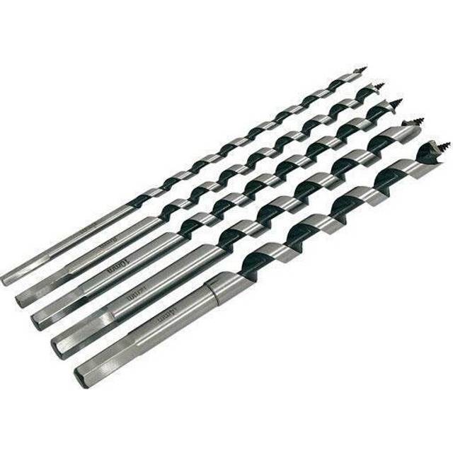 5 Piece Auger Bit Set Wood Drill Bits Long Hex Shanks (Genuine Neilsen CT3301)