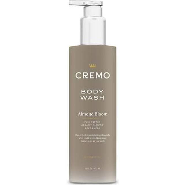 Cremo Skin Moisturizing Almond Bloom Women's Body Wash  Notes of Spicy Pink Pepper  Creamy Almond  and Soft Suede  16 Fl Oz