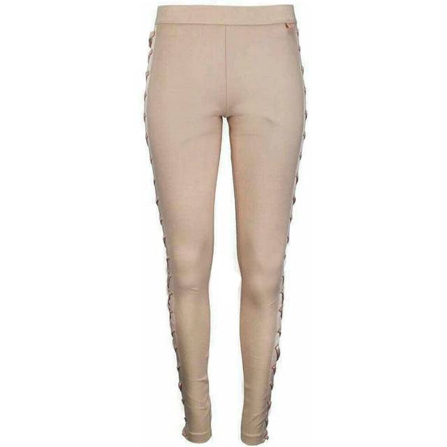 Puma x Fenty Laced Leggings - Womens - Pink Cotton - Size 10 UK