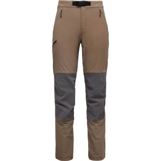 Black Diamond - Women's Alpine Hybrid Pants - Softshell trousers size 4, brown