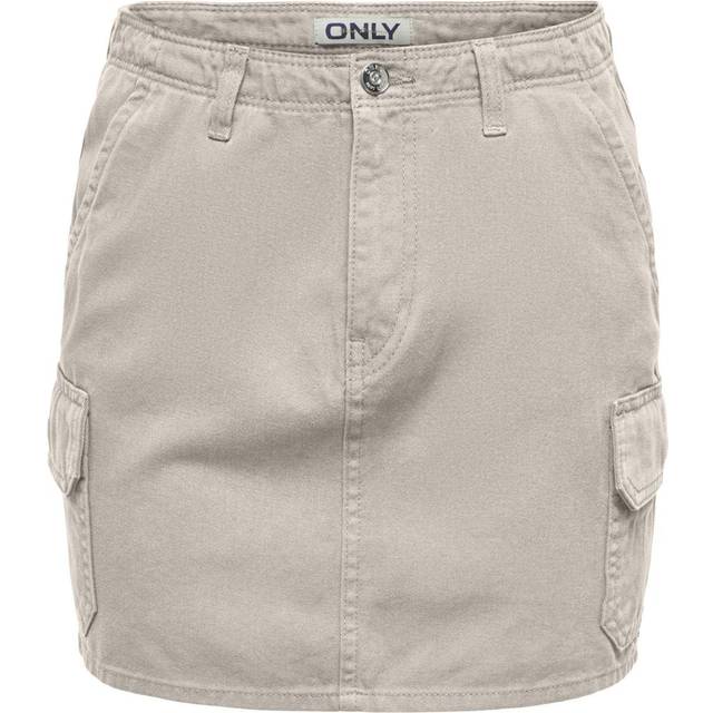 Only Malfy Mini Cargo Skirt - Pumice Stone