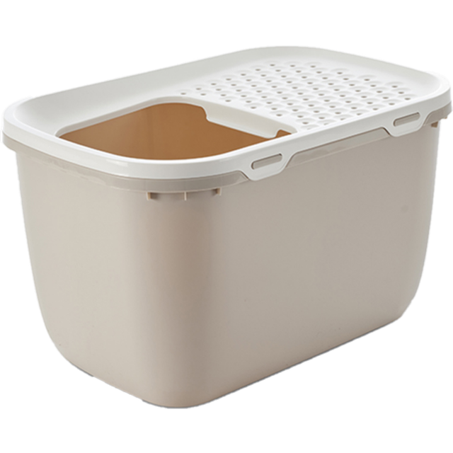 Savic Kattlåda Hop in Giant med tak, 74x50x43cm, Beige