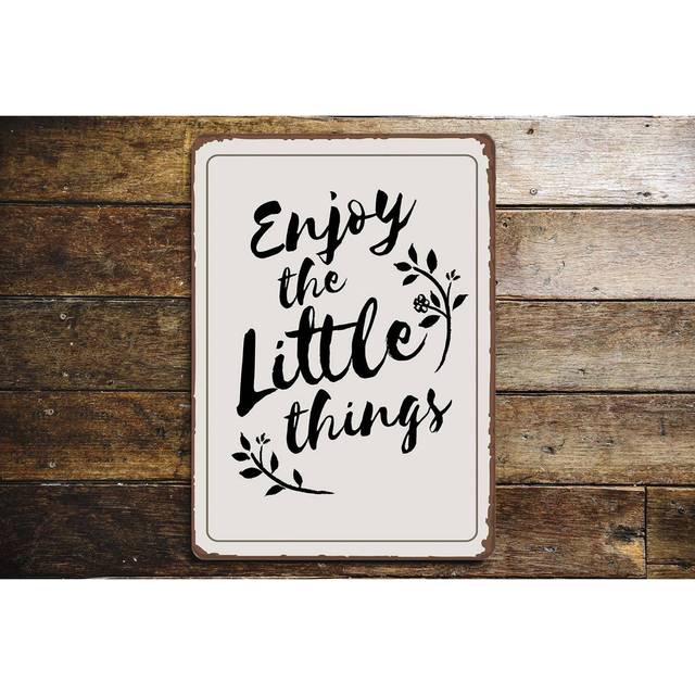 Enjoy the Little Things Wall Décor - Black;White (60cm H x 40cm W)