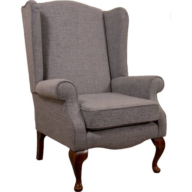 Rochelle Wingback Chair - Cream (107cm H X 74cm W X 78cm D)