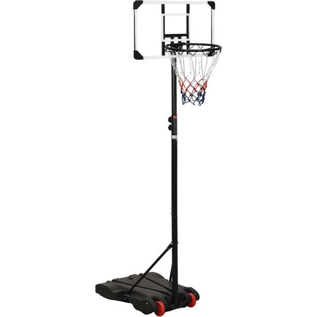 vidaXL Basketball Stand Transparent 216-250 cm Polycarbonate