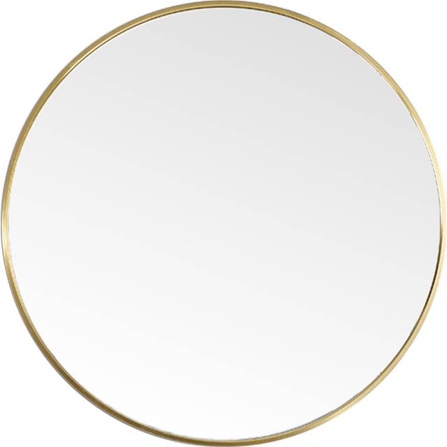 Living and Home Gold Frame Nordic Wall Mounted Bathroom Mirror 60cm - 60 x 60cm
