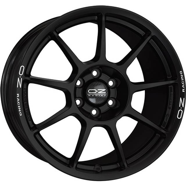 OZ Racing I-TECH Challenge HLT Alloy Wheels In Matt Black White Lettering Set Of 4 - 18x10 Inch ET25 5x114.3 PCD 66.1mm Centre Bore Matt Black-White Lettering, Black