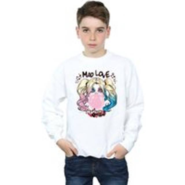 Harley Quinn Mad Love Sweatshirt - White - 3-4 Years