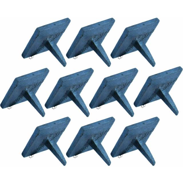 Set of 10 Decorative nails - wrought iron - Door nails