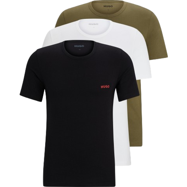 BOSS Men T-Shirt RN Triplet P Open Green345, M