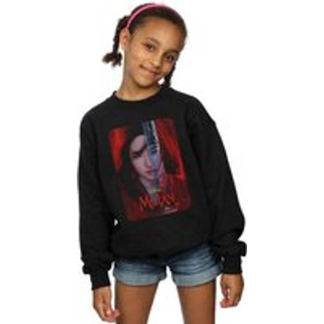 Mulan Movie Poster Sweatshirt - Black - 9 Years