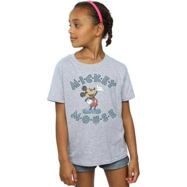 Mickey Mouse Dash Cotton T-Shirt - Grey - 5-6 Years