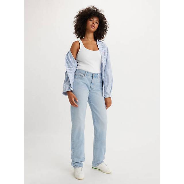 501® 90’s jeans - Blå / Light Indigo Worn In - 23X30