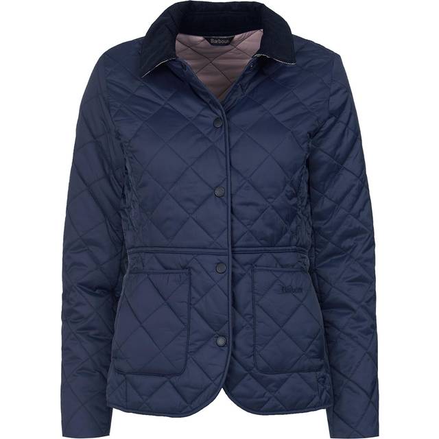 Barbour Deveron Quilted Womens Jacket - Navy - Size 14 UK
