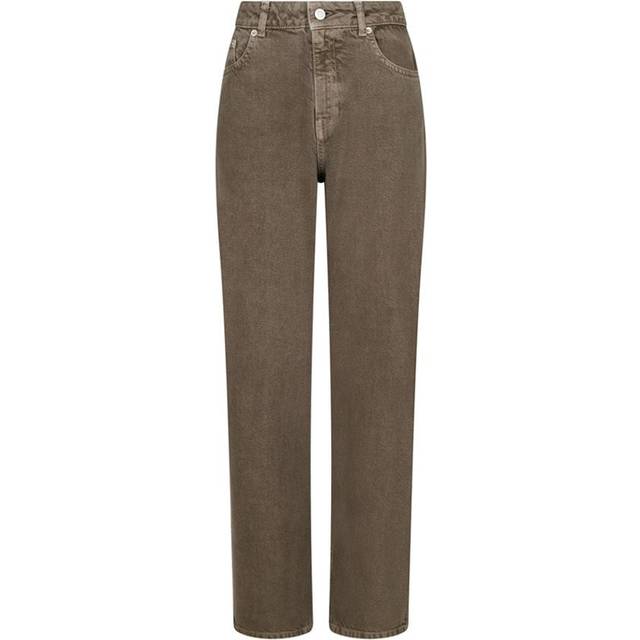 Neo Noir Simona D Pants Dam Straight Jeans Stl. 40 - Från Magasin - Dusty Brown (40)