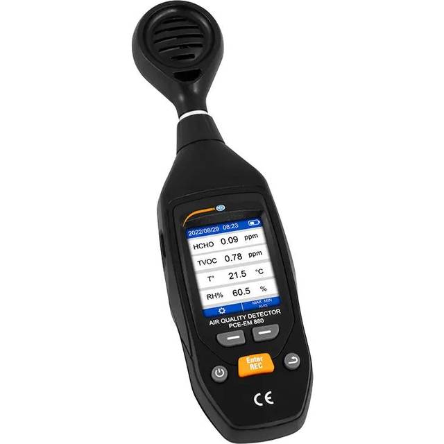 PCE Instruments PCE-EM 880 Air Quality Meter measures HCHO TVOC te...