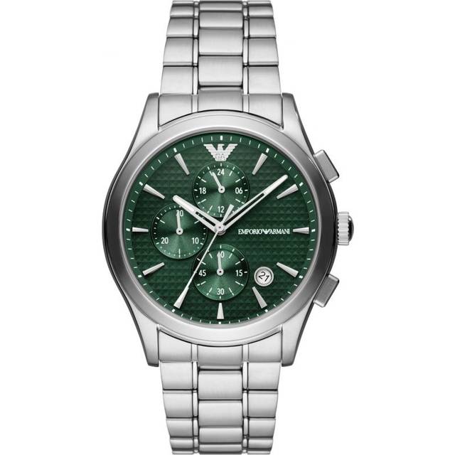 Men's Emporio Armani AR11529 Chronograph Green Men’s Watch - Green/Silver