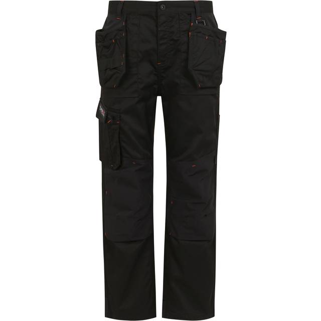(40R, Black) Regatta Mens Incursion Work Trousers