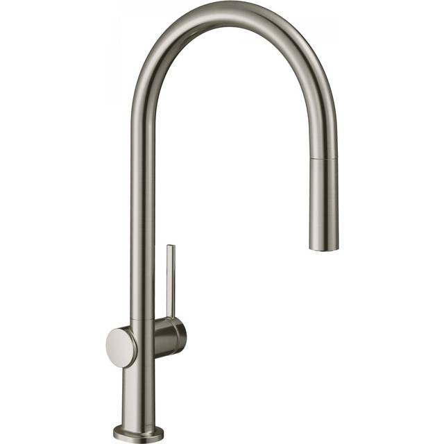 Talis Kitchen Mixer Tap Single Lever Pull Out Spout Stainless Steel - Hansgrohe