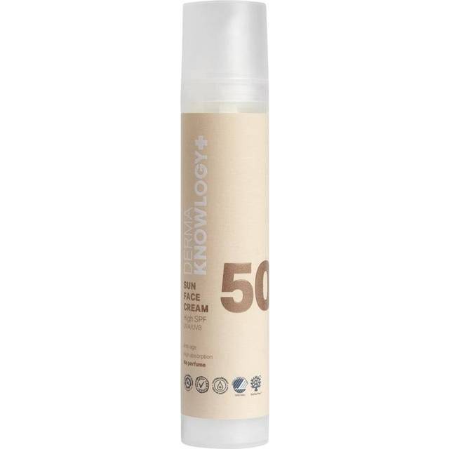 DermaKnowlogy Sun Face Cream SPF50 - Bedste ansigtssolcreme - Dinskønhed.dk