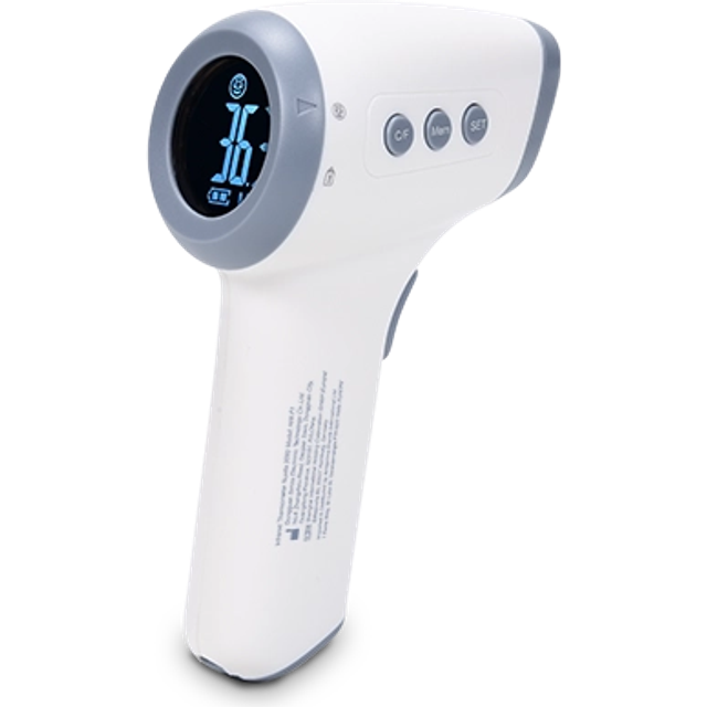 Nuvita 2093 | Professionell infraröd febertermometer | Digital Termometer Feber | Termometrar för spädbarn, barn och vuxna | Infraröd febermätpistol | Elektronisk digital | Mätare