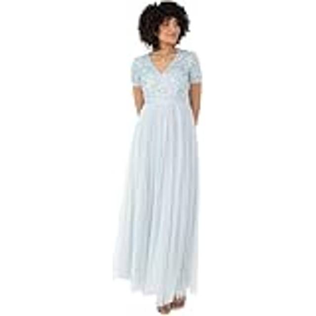 Maya Deluxe V-Neck Sequin Maxi Dress