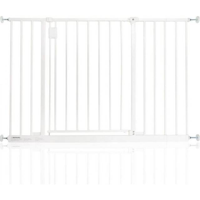 Bettacare - Extra Wide Hallway Dog Gate, 109cm - 115cm, White, Pressure Fit Pet Gate, Puppy Safety Barrier
