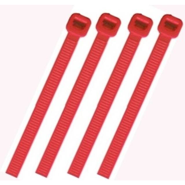 (1000 Pack, 100x2.5mm) Nylon Cable Ties Cable Wrap Zip Ties Red Choose Size & Quantity