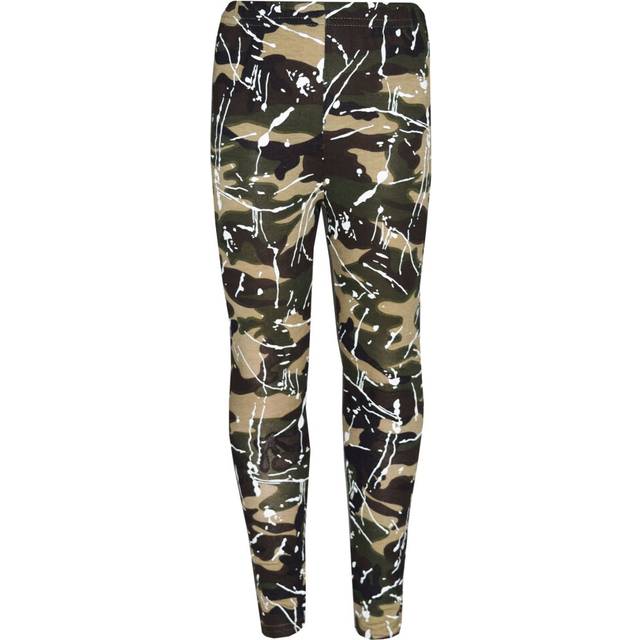 (11-12 Years, Green) Kids Lounge Suit Girls Camouflage Splash Print Jogging Suit Tracksuit 7-13 Years