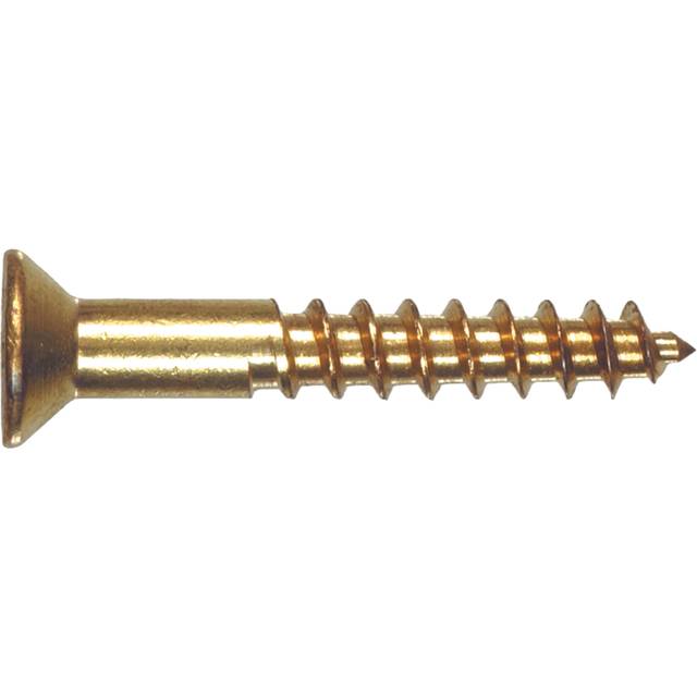 HILLMAN FASTENER 385754 BRS Wood Screw, 10x1-1/2