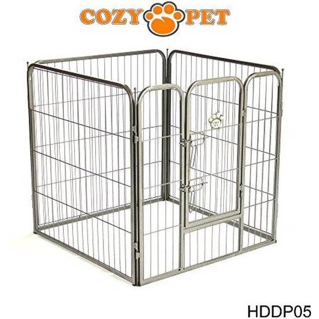 Heavy Duty Cozy Pet Puppy Playpen 80cm High 4 Panel Run Crate Pen Dog Cage HDDP06-4