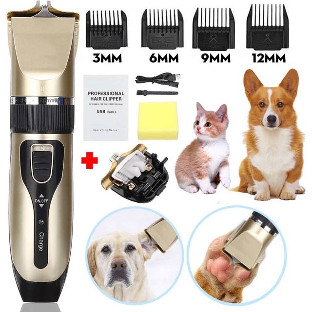 Pet Dog Cat Nail Hair Trimmer Electrical Pet Hair Clipper Grooming Tool Remover Cutter Pet Hair Cutting Machine Dog Hair Trimmer