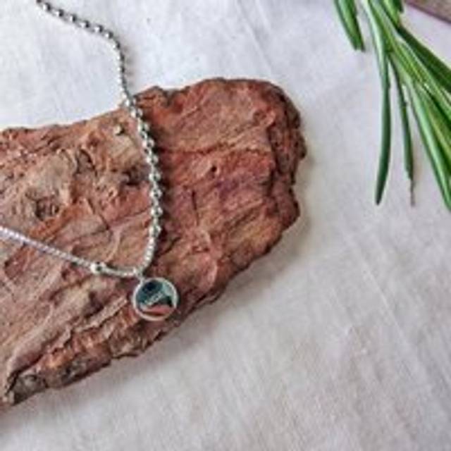 925 Sterling Silver Lucky Charm Minimalist Dainty Dangle Choker Necklace - One Size
