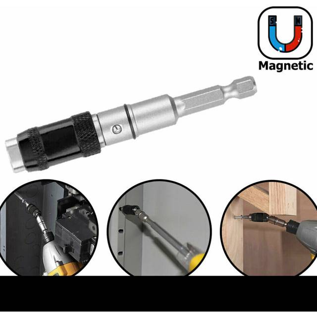 Steel Impact Magnetic Pivoting Bit Tip Holder Swivel Screw Drill Bits Accessory