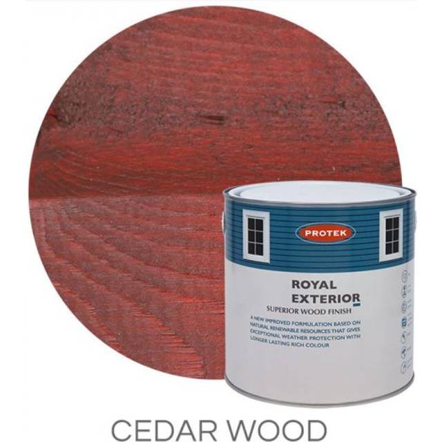 Protek Royal Exterior Paint 2.5 Litres - Cedar Wood - Protek Royal Exterior Paint 2.5 Litres - Cedar Wood